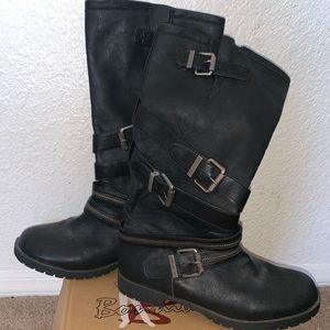 Black ALDO boots.